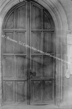 CARVED DOORWAY IN PORCH